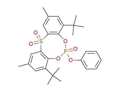 4,8-Di-tert-butyl-2,10-dimethyl-6-phenoxy-5,7-dioxa-12-thia-6-phospha-dibenzo[a,d]cyclooctene 6,12,12-trioxide