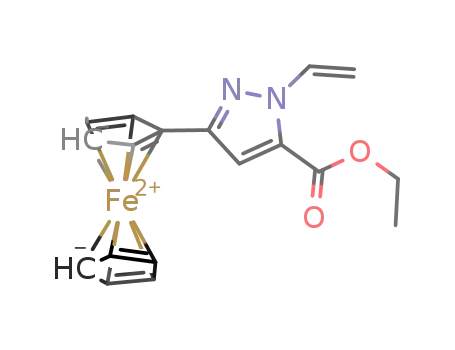 ethyl 3-ferrocenyl-1-vinyl-1H-pyrazole-5-carboxylate