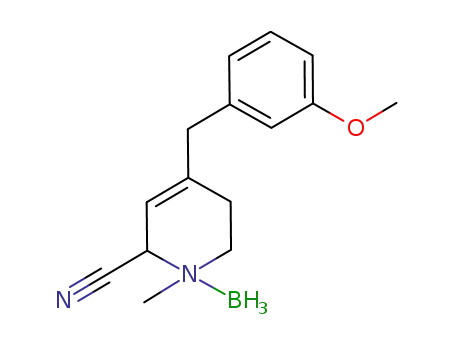 2-cyano-1,2,3,6-tetrahydro-4-(3-methoxybenzyl)-1-methylpyridine(N-B)borane