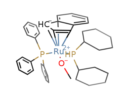 [Ru(η5-indenyl)(OMe)(HP(C6H11)2)(PPh3)]