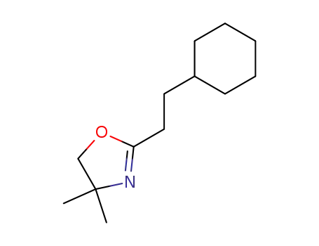 Molecular Structure of 108086-07-3 (2-(2-cyclohexylethyl)-4,4-dimethyl-2-oxazoline)