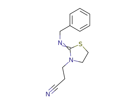 2-benzylimino-3-(2-cyanoethyl)thiazolidine