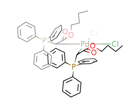 cis-dichlorobis(carbo-n-butoxymethylenetriphenylphosphorane)palladium(II)