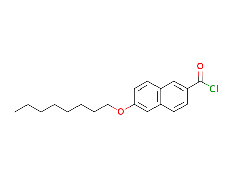 Molecular Structure of 58601-39-1 (2-Naphthalenecarbonyl chloride, 6-(octyloxy)-)