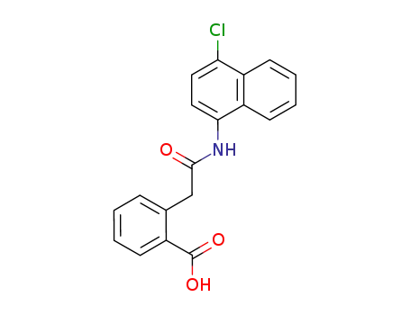 Benzoic acid, 2-[2-[(4-chloro-1-naphthalenyl)amino]-2-oxoethyl]-