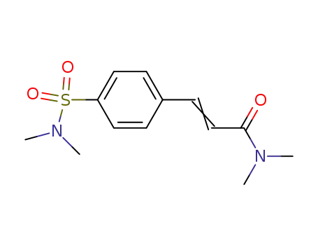 Molecular Structure of 105941-17-1 (2-Propenamide, 3-[4-[(dimethylamino)sulfonyl]phenyl]-N,N-dimethyl-)