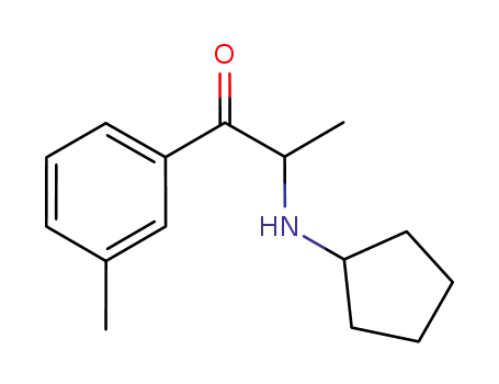 Molecular Structure of 1214939-96-4 (2-(N-cyclopentylamino)-3'-methylpropiophenone)