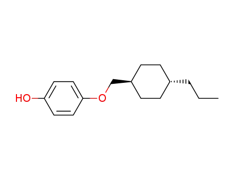 Molecular Structure of 87430-00-0 (Phenol, 4-[(4-propylcyclohexyl)methoxy]-, trans-)