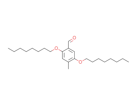 Molecular Structure of 138001-96-4 (Benzaldehyde, 4-methyl-2,5-bis(octyloxy)-)