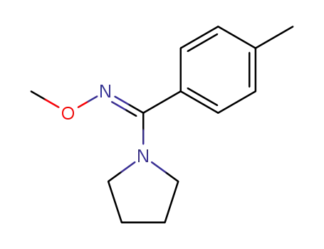 Pyrrolidine, 1-[(methoxyimino)(4-methylphenyl)methyl]-, (Z)-