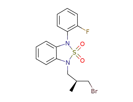1-((2S)-3-bromo-2-methylpropyl)-3-(2-fluorophenyl)-1,3-dihydro-2,1,3-benzothiadiazole 2,2-dioxide