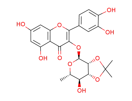 Molecular Structure of 69711-90-6 (2''',3'''-isopropylidenequercitrin)