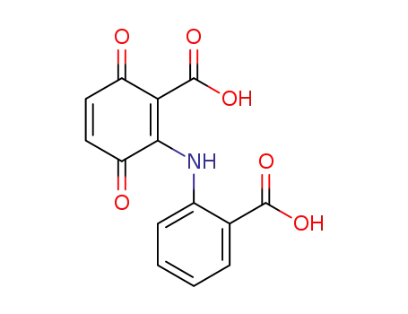 2-(2-carboxy-3,6-dioxocyclohexa-1,4-dienylamino)benzoic acid