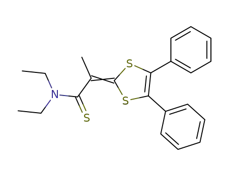 N,N-diethyl (diphenyl-4,5 dithiole-1,3 ylidene-2)-2 thiopropionamide