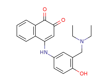 4-(4-Hydroxy-3-diethylaminomethylphenyl)amino-1,2-naphthoquinone