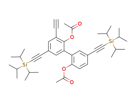 2,2'-diacetoxy-5,5'-bis(triisopropylsilylethynyl)-3-ethynyl biphenyl