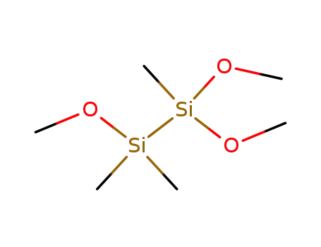 Molecular Structure of 18107-31-8 (Disilane, 1,1,2-trimethoxy-1,2,2-trimethyl-)