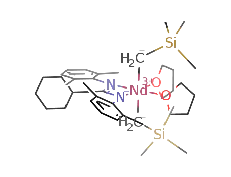 [(CyC(N-2,6-iPr<sub>2</sub>C<sub>6</sub>H<sub>3</sub>)2Nd(CH<sub>2</sub>SiMe<sub>3</sub>)2(THF)2]