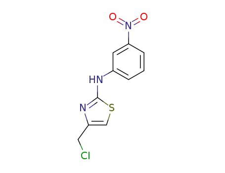 Molecular Structure of 344444-45-7 ((4-Chloromethyl-thiazol-2-yl)-(3-nitro-phenyl)-amine)
