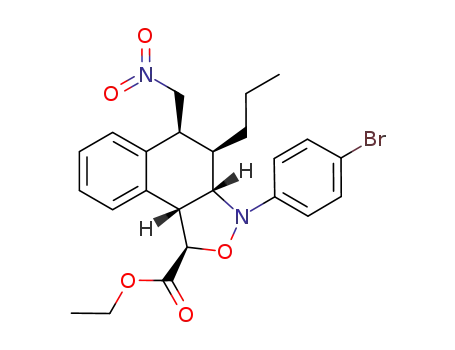 (1R,3aS,4R,5S,9bR)-ethyl 3-(4-bromophenyl)-5-(nitromethyl)-4-propyl-1,3,3a,4,5,9b-hexahydronaphtho[2,1-c]isoxazole-1-carboxylate