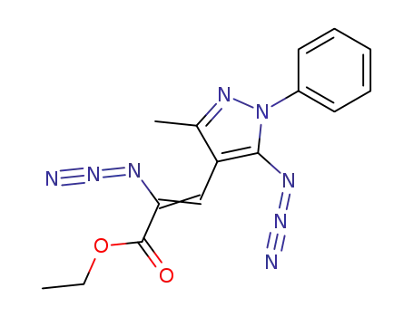 (Z)-2-Azido-3-(5-azido-3-methyl-1-phenyl-1H-pyrazol-4-yl)-acrylic acid ethyl ester