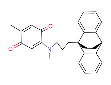 5-Methyl-2-<N-methyl-3-(9,10-dihydro-9,10-ethano-anthr-9-yl)propylamino>-1,4-benzochinon
