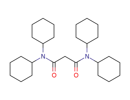 Molecular Structure of 77043-38-0 (Propanediamide, N,N,N',N'-tetracyclohexyl-)