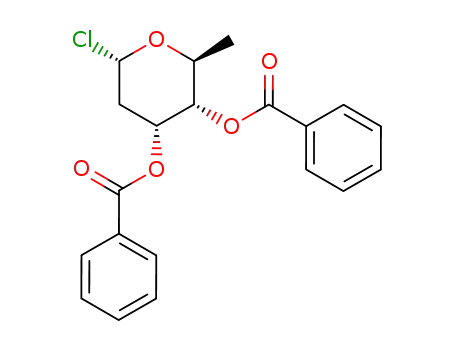 3,4-Di-O-benzoyl-2,6-didesoxy-α-L-ribo-hexopyranosylchlorid