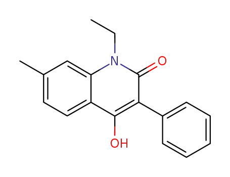 2(1H)-Quinolinone, 1-ethyl-4-hydroxy-7-methyl-3-phenyl-