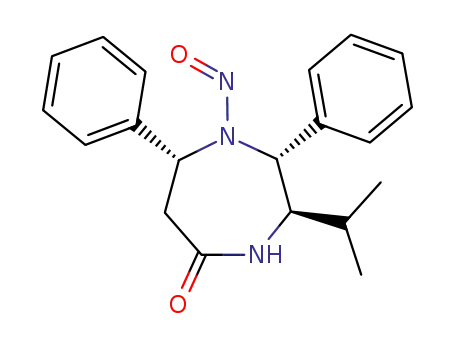 t-3-isopropyl-1-nitroso-r-2,c-7-diphenylhexahydro-1,4-diazepin-5-one