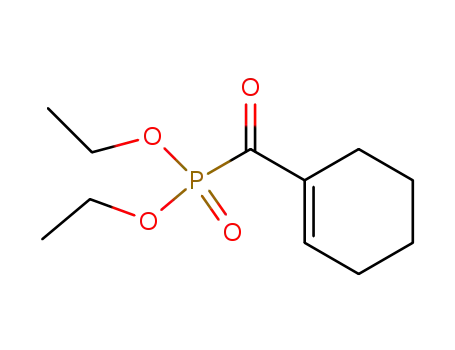 Molecular Structure of 93031-77-7 (Phosphonic acid, (1-cyclohexen-1-ylcarbonyl)-, diethyl ester)