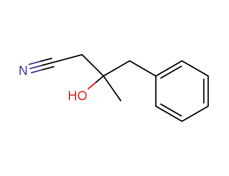 Molecular Structure of 42117-22-6 (Benzenebutanenitrile, b-hydroxy-b-methyl-)
