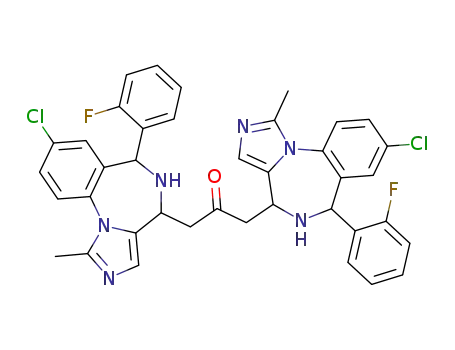 1,3-bis-<8-chloro-6-(2-fluorophenyl)-5,6-dihydro-1-methyl-4H-imidazo<1,5-a><1,4>benzodiazepin-4-yl>-2-propanone
