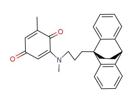 6-Methyl-2-<N-methyl-3-(9,10-dihydro-9,10-ethano-anthr-9-yl)propylamino>-1,4-benzochinon