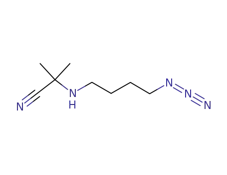 Molecular Structure of 1220428-56-7 (2-(4-azidobutylamino)-2-methylpropionitrile)