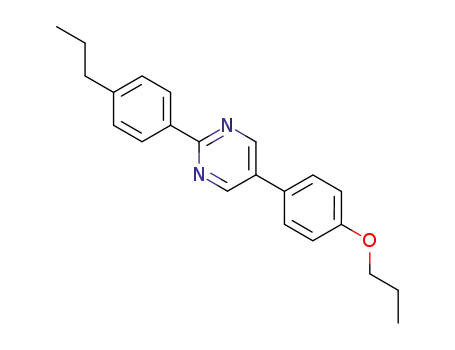 Molecular Structure of 74324-16-6 (Pyrimidine, 5-(4-propoxyphenyl)-2-(4-propylphenyl)-)