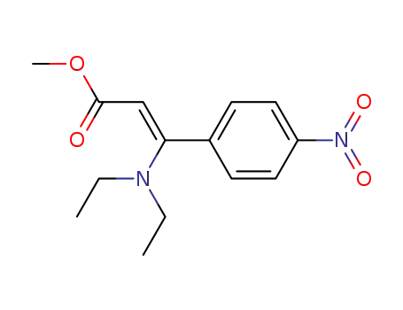 Molecular Structure of 137201-76-4 (Z-methyl β-(N,N-diethylamino)-p-nitrocinnamate)