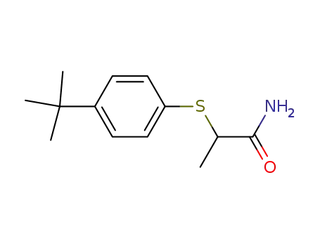 2-(4-tert-Butyl-phenylsulfanyl)-propionamide