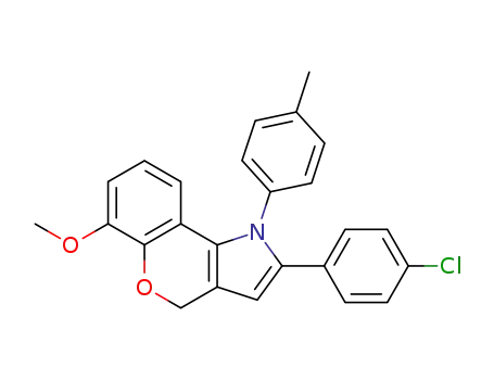 2-(4-chloro-phenyl)-6-methoxy-1-p-tolyl-1,4-dihydro-chromeno[4,3-b]pyrrole