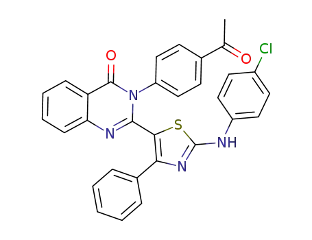 3-(4-acetyl-phenyl)-2-[2-(4-chloro-phenylamino)-4-phenylthiazol-5-yl]-3H-quinazolin-4-one