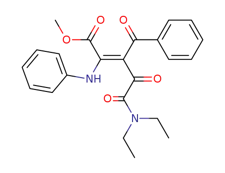 (Z)-3-Benzoyl-4-diethylcarbamoyl-4-oxo-2-phenylamino-but-2-enoic acid methyl ester