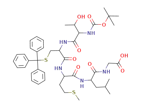 (2-{2-[2-(2-tert-Butoxycarbonylamino-3-hydroxy-butyrylamino)-3-tritylsulfanyl-propionylamino]-4-methylsulfanyl-butyrylamino}-4-methyl-pentanoylamino)-acetic acid