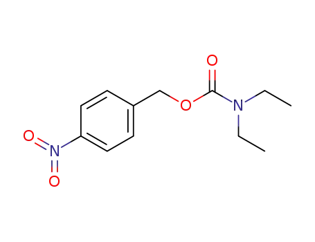 Molecular Structure of 114041-05-3 (Carbamic acid, diethyl-, (4-nitrophenyl)methyl ester)
