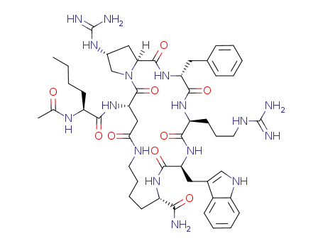 Ac-Nle-c[Asp-trans-4-guanidinyl-Pro-DPhe-Arg-Trp-Lys]-NH<sub>2</sub>