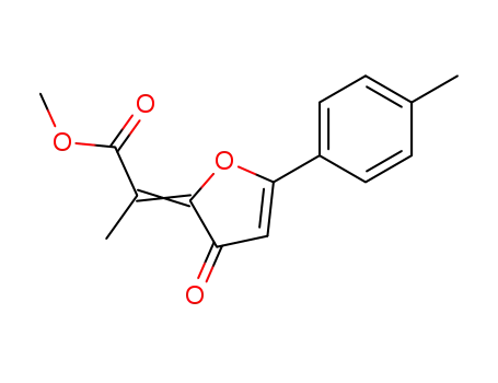 Molecular Structure of 139266-43-6 (methyl (2E)-2-[5-(4-methylphenyl)-3-oxofuran-2(3H)-ylidene]propanoate)