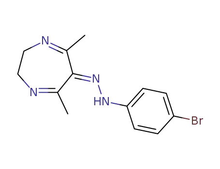 6H-1,4-Diazepin-6-one, 2,3-dihydro-5,7-dimethyl-,
(4-bromophenyl)hydrazone