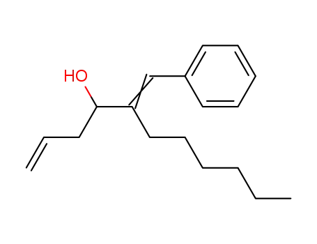 Molecular Structure of 103826-27-3 (1-Phenyl-2-hexyl-1,5-hexadien-3-ol)