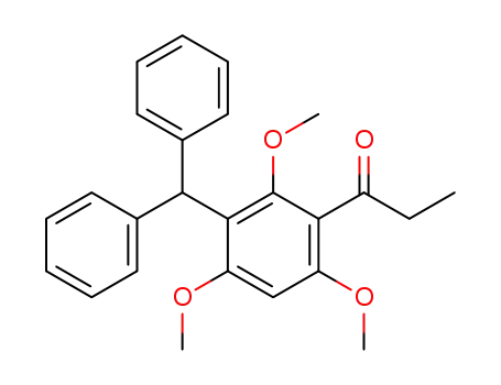 1-Propanone, 1-[3-(diphenylmethyl)-2,4,6-trimethoxyphenyl]-