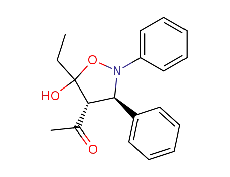 4-acetyl-5-hydroxy-2,3-diphenyl-5-ethylisoxazolidine