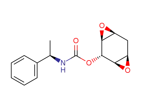 Molecular Structure of 121394-00-1 ((1α,2α,3β,4α,5α)-1,2:4,5-dianhydro-3-O-<(R)-(1-phenylethyl)carbamoyl>-1,2,3,4,5-cyclohexanepentol)